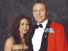 [ Warrant Officer Class 2 Lee Hopkins with his Wife ]