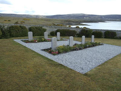 [ Airborne Cemetery at San Carlos Bay ]