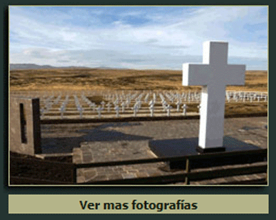 [ The Argentine cemetery in Darwin is divided into 3 sections, North, East and West. ]