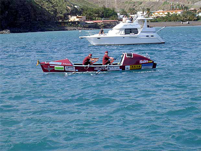 The “Britannia Endeavour” leaving La Gomera