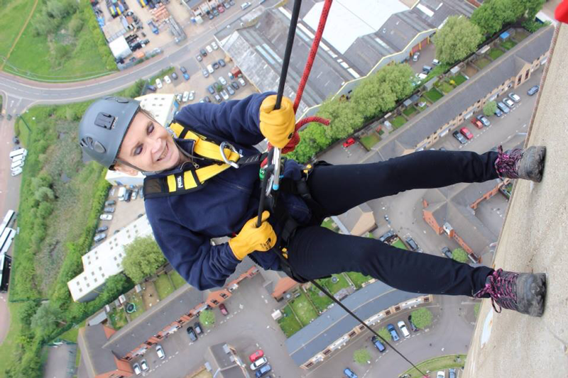 Jay Abseiling