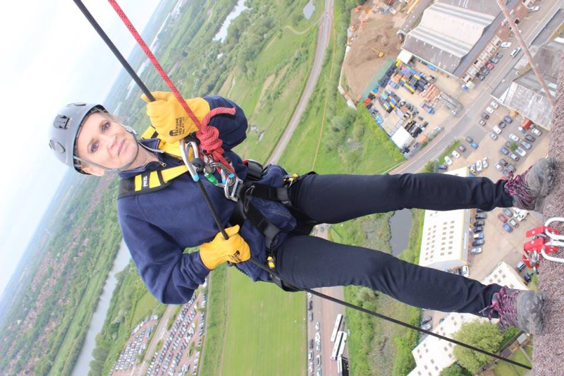 Jay Abseiling